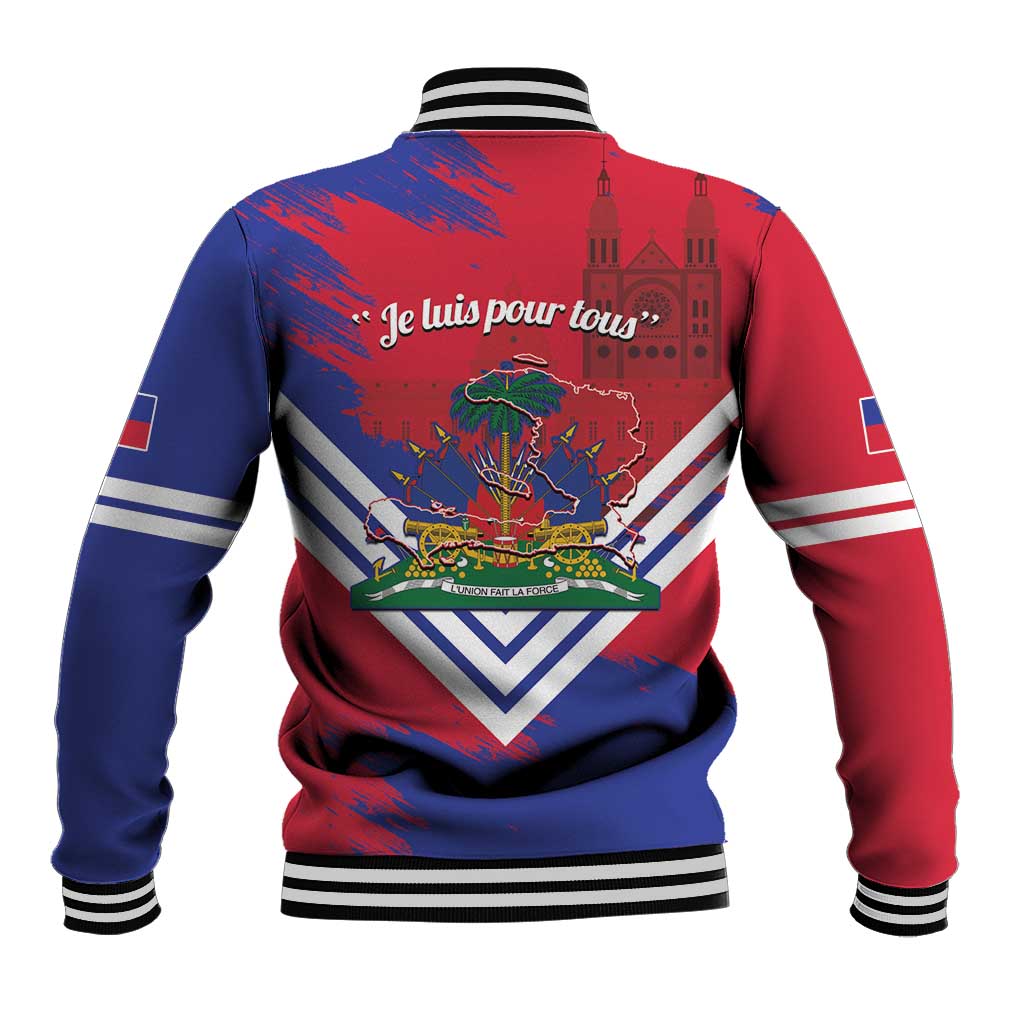 Port-au-Prince Haiti Baseball Jacket Potoprens Coat of arms Grunge Vibes