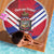 Port-au-Prince Haiti Beach Blanket Potoprens Coat of arms Grunge Vibes