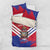 Port-au-Prince Haiti Bedding Set Potoprens Coat of arms Grunge Vibes