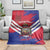 Port-au-Prince Haiti Blanket Potoprens Coat of arms Grunge Vibes