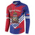 Port-au-Prince Haiti Button Sweatshirt Potoprens Coat of arms Grunge Vibes