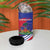 Port-au-Prince Haiti 4 in 1 Can Cooler Tumbler Potoprens Coat of arms Grunge Vibes