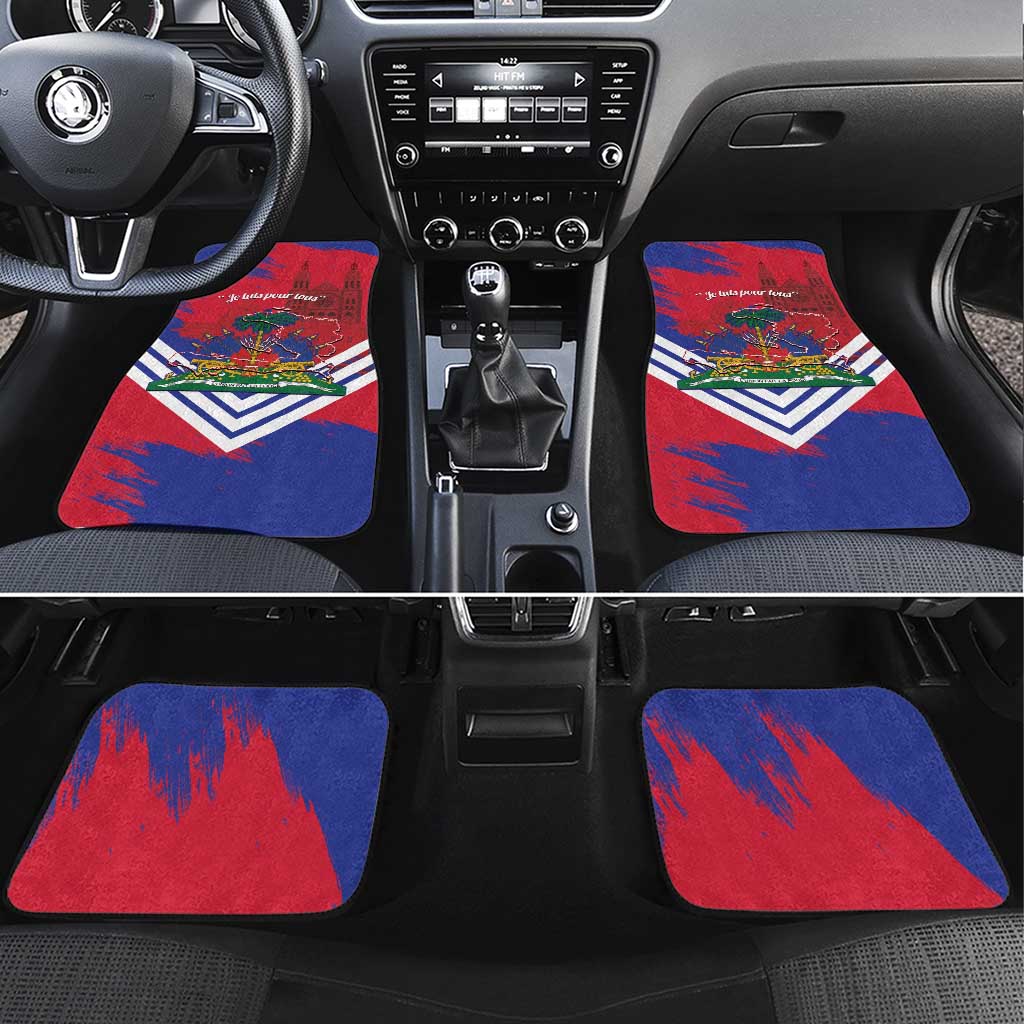 Port-au-Prince Haiti Car Mats Potoprens Coat of arms Grunge Vibes