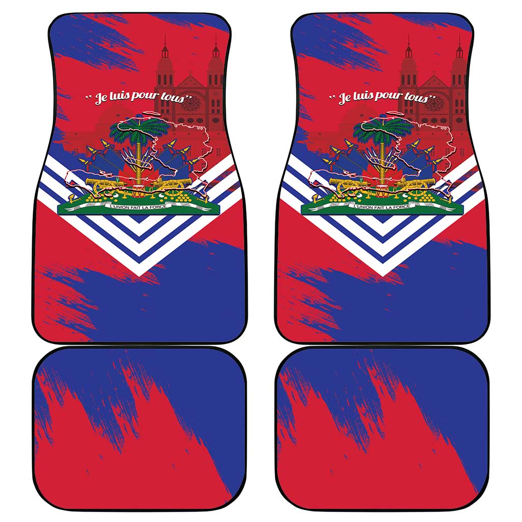 Port-au-Prince Haiti Car Mats Potoprens Coat of arms Grunge Vibes