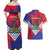 Port-au-Prince Haiti Couples Matching Off Shoulder Maxi Dress and Hawaiian Shirt Potoprens Coat of arms Grunge Vibes