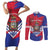 Port-au-Prince Haiti Couples Matching Short Sleeve Bodycon Dress and Long Sleeve Button Shirt Potoprens Coat of arms Grunge Vibes