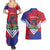 Port-au-Prince Haiti Couples Matching Summer Maxi Dress and Hawaiian Shirt Potoprens Coat of arms Grunge Vibes