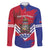 Port-au-Prince Haiti Family Matching Long Sleeve Bodycon Dress and Hawaiian Shirt Potoprens Coat of arms Grunge Vibes