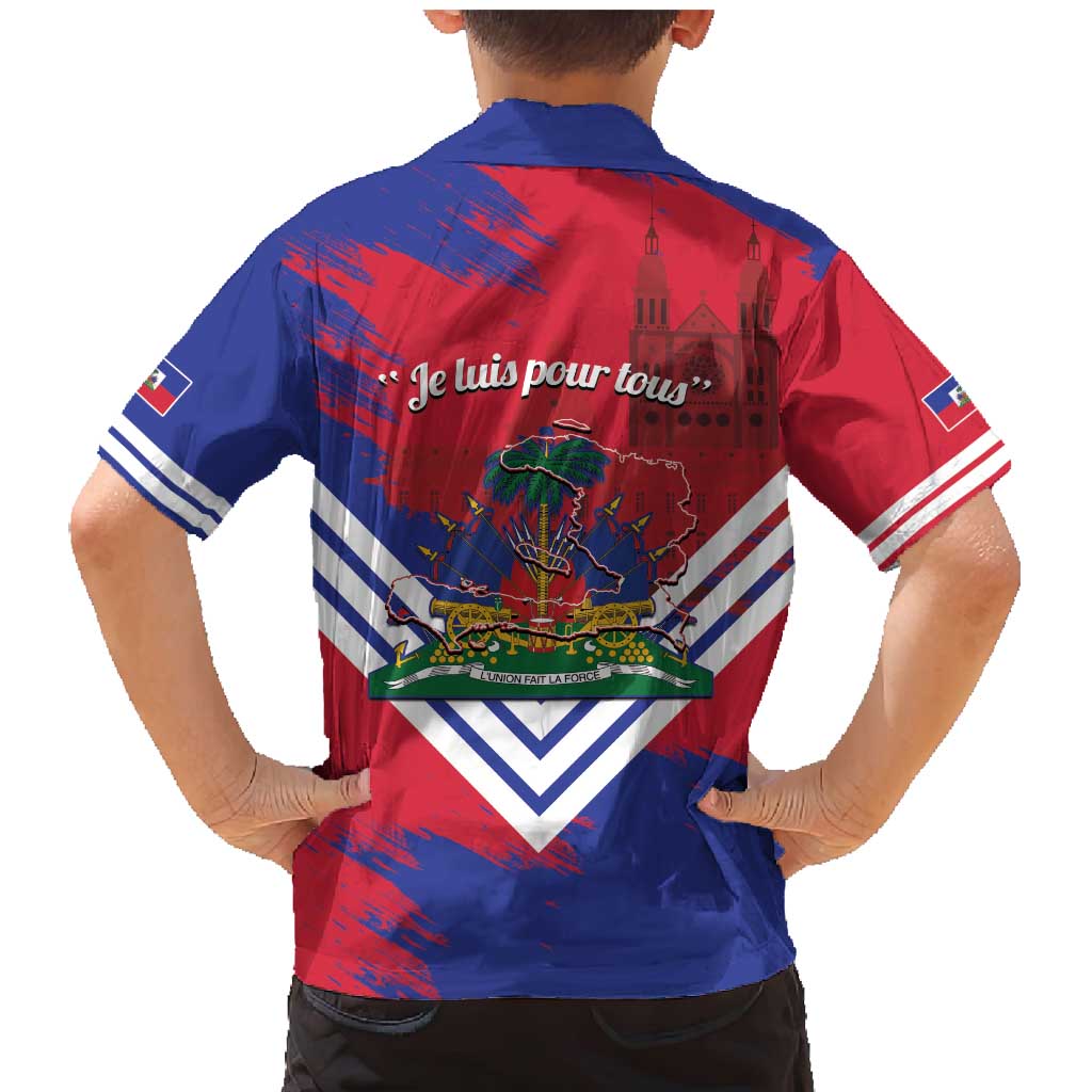 Port-au-Prince Haiti Family Matching Mermaid Dress and Hawaiian Shirt Potoprens Coat of arms Grunge Vibes