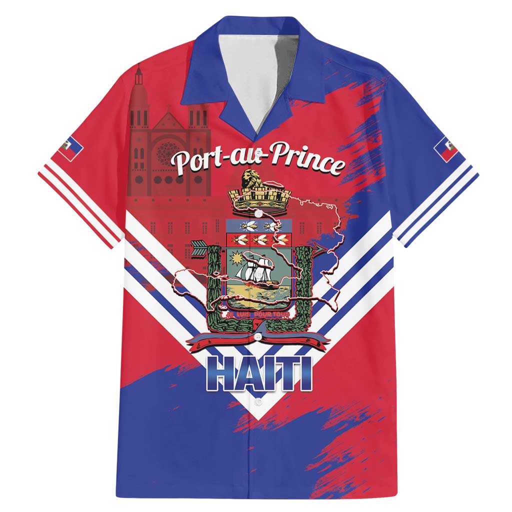 Port-au-Prince Haiti Family Matching Mermaid Dress and Hawaiian Shirt Potoprens Coat of arms Grunge Vibes