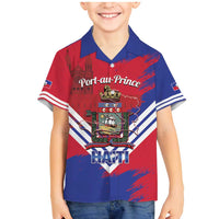 Port-au-Prince Haiti Family Matching Mermaid Dress and Hawaiian Shirt Potoprens Coat of arms Grunge Vibes