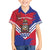 Port-au-Prince Haiti Family Matching Off Shoulder Short Dress and Hawaiian Shirt Potoprens Coat of arms Grunge Vibes