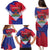 Port-au-Prince Haiti Family Matching Puletasi and Hawaiian Shirt Potoprens Coat of arms Grunge Vibes