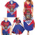 Port-au-Prince Haiti Family Matching Summer Maxi Dress and Hawaiian Shirt Potoprens Coat of arms Grunge Vibes