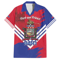 Port-au-Prince Haiti Family Matching Tank Maxi Dress and Hawaiian Shirt Potoprens Coat of arms Grunge Vibes