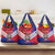 Port-au-Prince Haiti Grocery Bag Potoprens Coat of arms Grunge Vibes