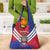 Port-au-Prince Haiti Grocery Bag Potoprens Coat of arms Grunge Vibes