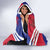Port-au-Prince Haiti Hooded Blanket Potoprens Coat of arms Grunge Vibes