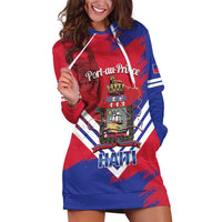 Port-au-Prince Haiti Hoodie Dress Potoprens Coat of arms Grunge Vibes