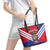 Port-au-Prince Haiti Leather Tote Bag Potoprens Coat of arms Grunge Vibes