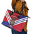 Port-au-Prince Haiti Leather Tote Bag Potoprens Coat of arms Grunge Vibes