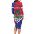 Port-au-Prince Haiti Long Sleeve Bodycon Dress Potoprens Coat of arms Grunge Vibes