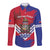 Port-au-Prince Haiti Long Sleeve Button Shirt Potoprens Coat of arms Grunge Vibes