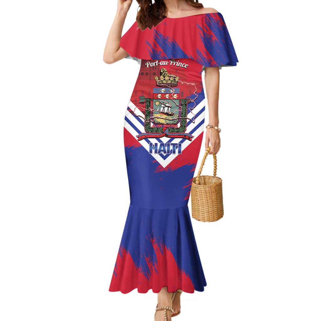 Port-au-Prince Haiti Mermaid Dress Potoprens Coat of arms Grunge Vibes