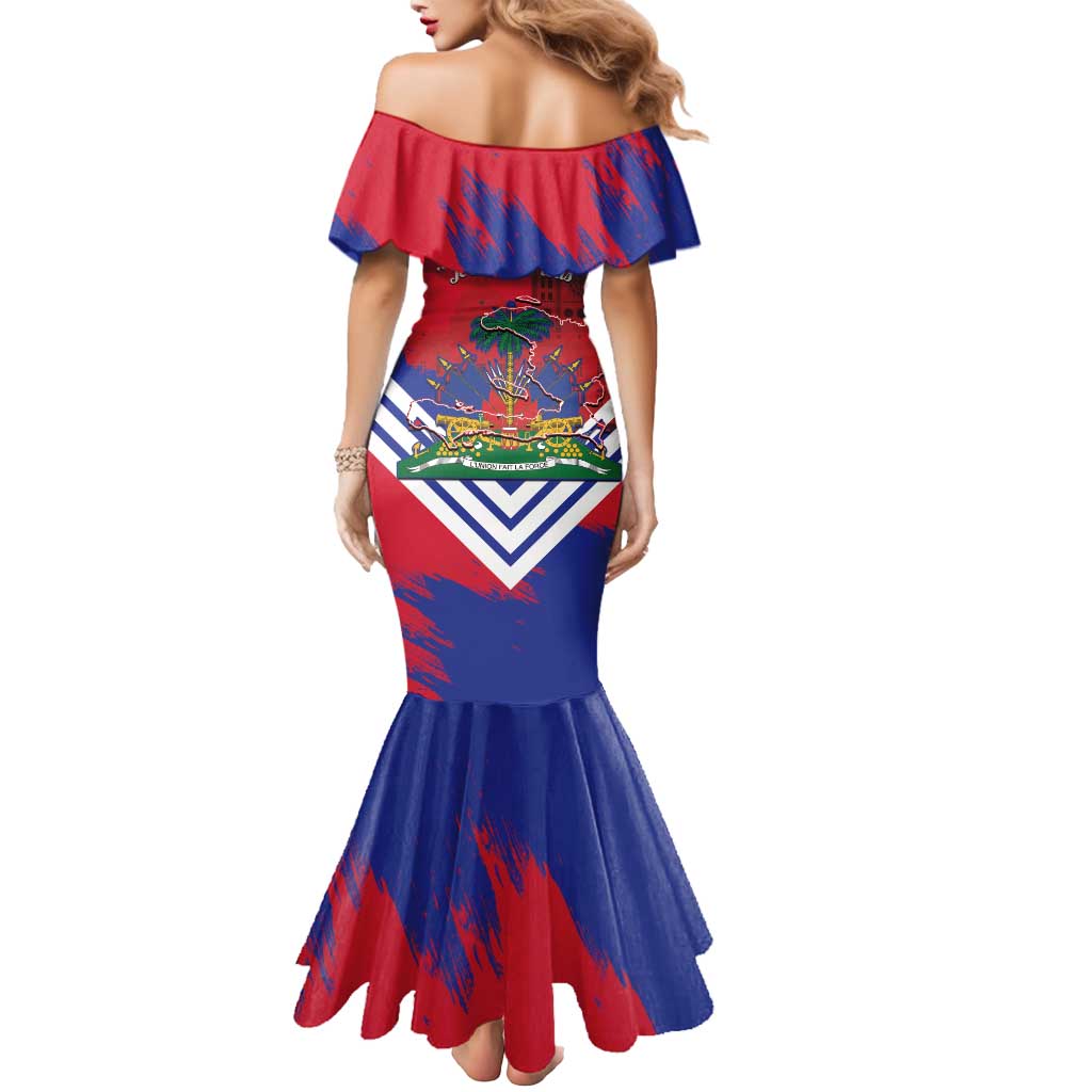 Port-au-Prince Haiti Mermaid Dress Potoprens Coat of arms Grunge Vibes