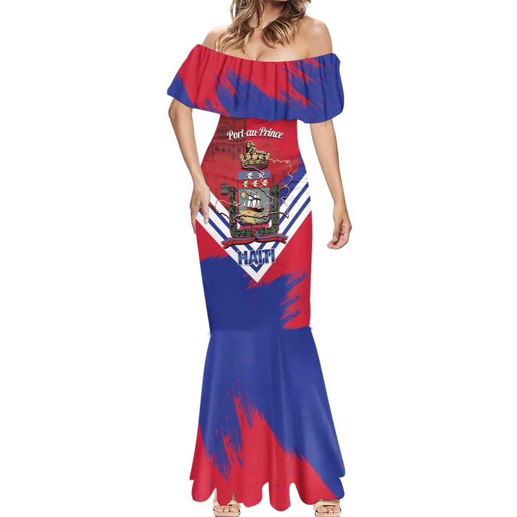 Port-au-Prince Haiti Mermaid Dress Potoprens Coat of arms Grunge Vibes
