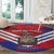 Port-au-Prince Haiti Round Carpet Potoprens Coat of arms Grunge Vibes
