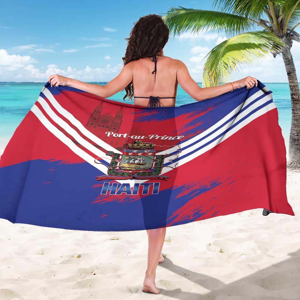 Port-au-Prince Haiti Sarong Potoprens Coat of arms Grunge Vibes