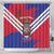 Port-au-Prince Haiti Shower Curtain Potoprens Coat of arms Grunge Vibes