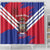 Port-au-Prince Haiti Shower Curtain Potoprens Coat of arms Grunge Vibes