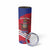 Port-au-Prince Haiti Skinny Tumbler Potoprens Coat of arms Grunge Vibes