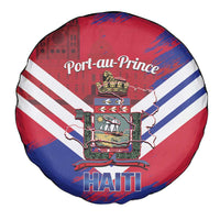 Port-au-Prince Haiti Spare Tire Cover Potoprens Coat of arms Grunge Vibes