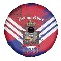 Port-au-Prince Haiti Spare Tire Cover Potoprens Coat of arms Grunge Vibes