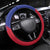 Port-au-Prince Haiti Steering Wheel Cover Potoprens Coat of arms Grunge Vibes