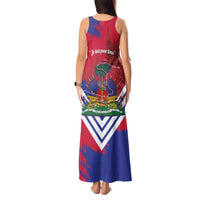 Port-au-Prince Haiti Tank Maxi Dress Potoprens Coat of arms Grunge Vibes