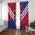 Port-au-Prince Haiti Window Curtain Potoprens Coat of arms Grunge Vibes