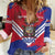 Port-au-Prince Haiti Women Casual Shirt Potoprens Coat of arms Grunge Vibes