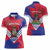 Port-au-Prince Haiti Women Polo Shirt Potoprens Coat of arms Grunge Vibes