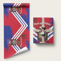 Port-au-Prince Haiti Wrapping Paper Potoprens Coat of arms Grunge Vibes - Wonder Print Shop
