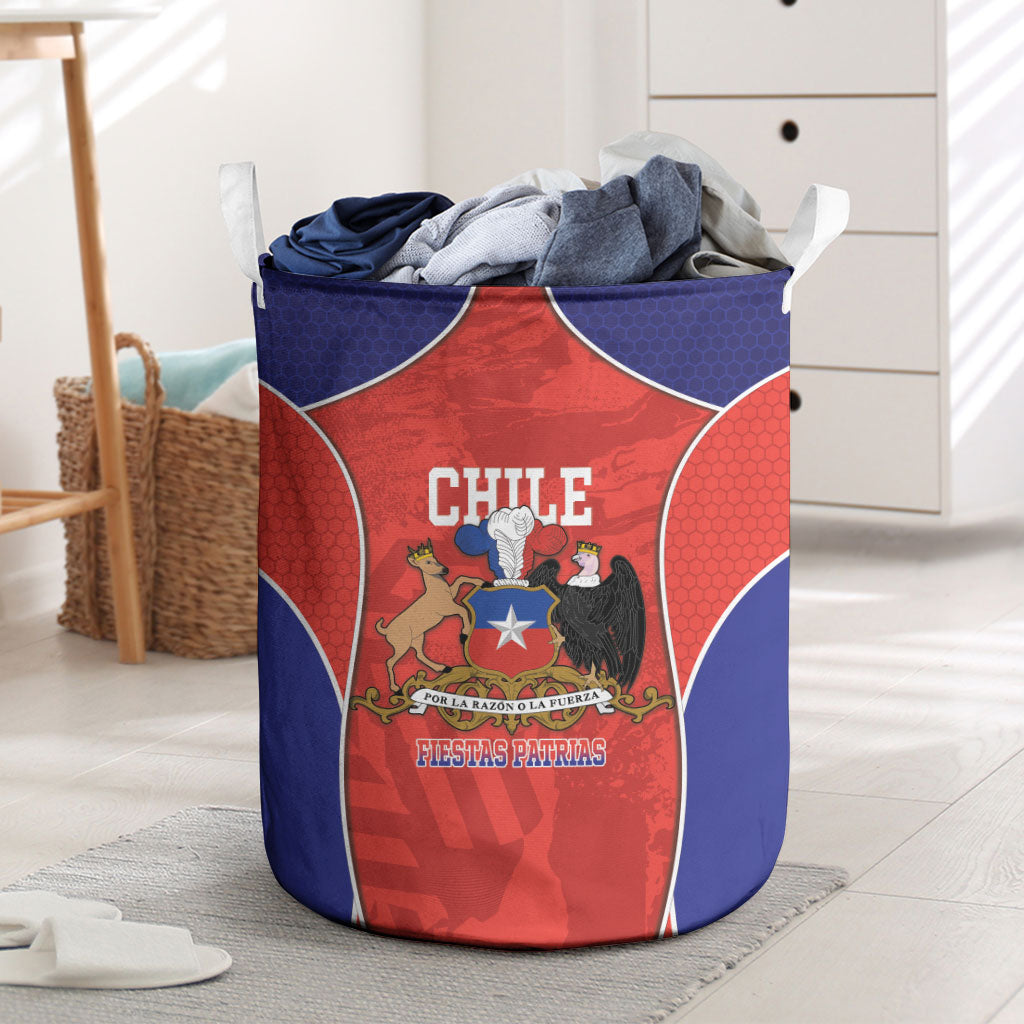 Chile Independence Day Laundry Basket Fiestas Patrias Coat Of Arms Style