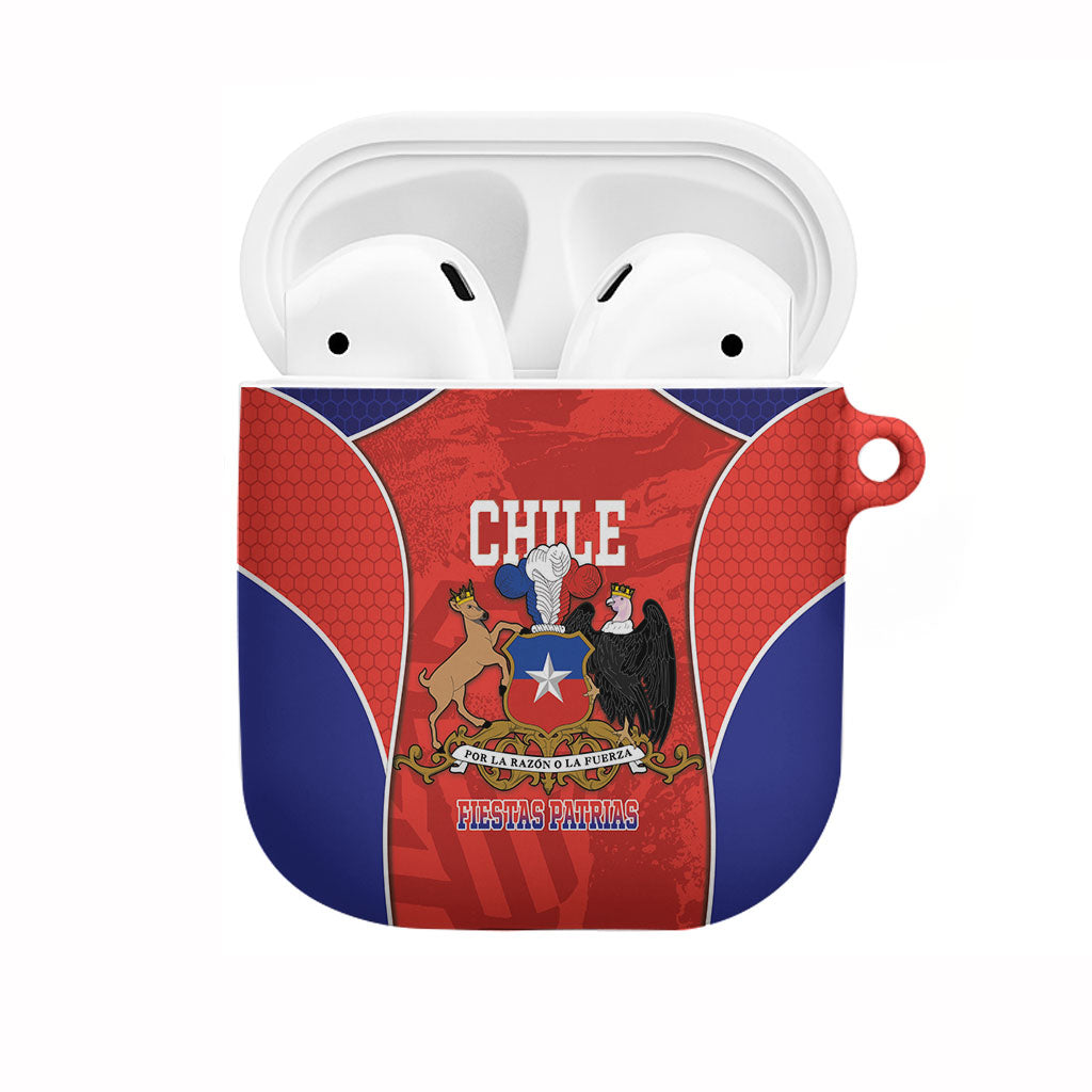 Chile Independence Day AirPods Case Fiestas Patrias Coat Of Arms Style
