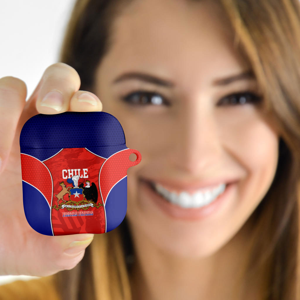 Chile Independence Day AirPods Case Fiestas Patrias Coat Of Arms Style