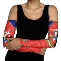 Personalized Chile Independence Day Arm Sleeves Fiestas Patrias Coat Of Arms Style