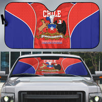 Chile Independence Day Auto Sun Shade Fiestas Patrias Coat Of Arms Style