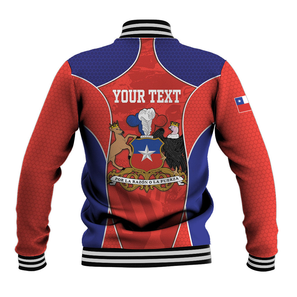 Personalized Chile Independence Day Baseball Jacket Fiestas Patrias Coat Of Arms Style