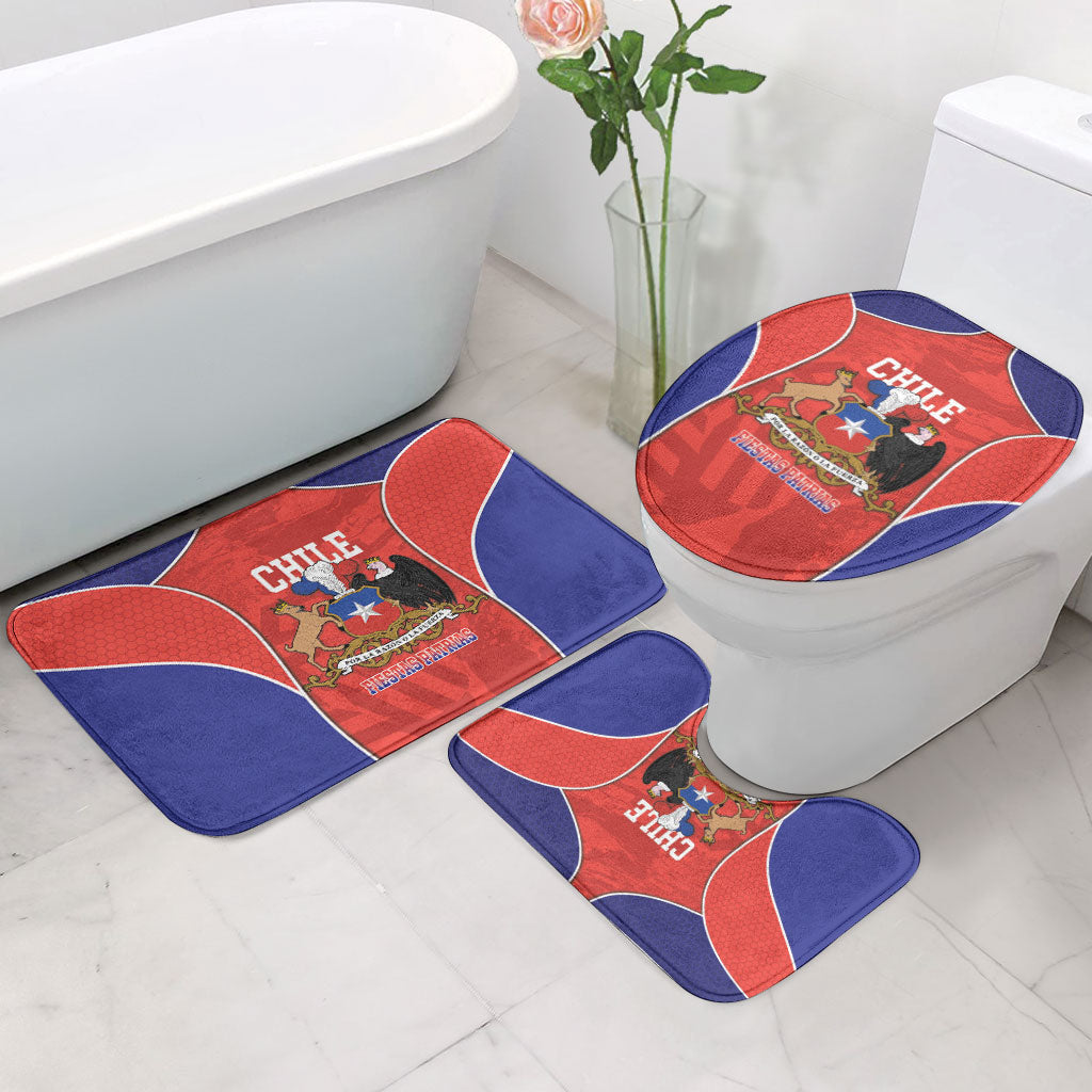 Chile Independence Day Bathroom Set Fiestas Patrias Coat Of Arms Style